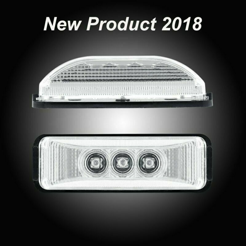 4 X Clearance Red 3 LED Trailer Lorry Truck Fender Brake Tail Light 12V Van RV