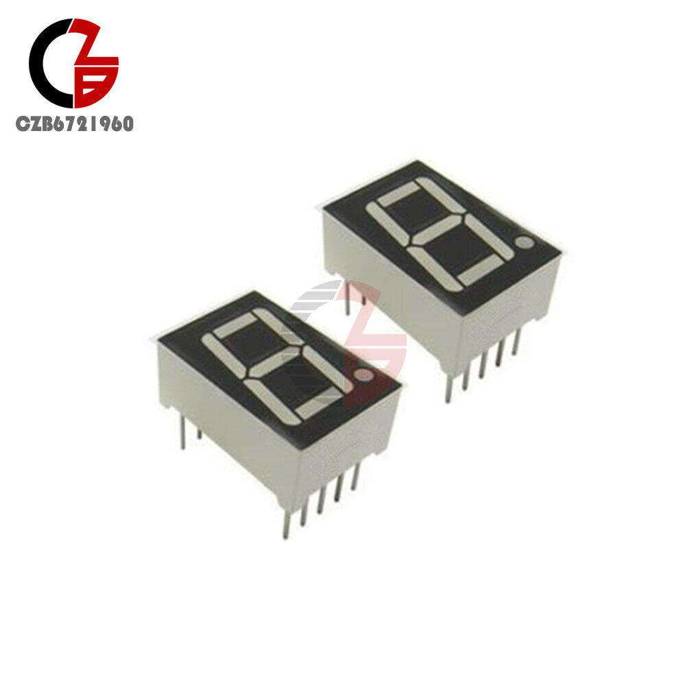 5PCS 0.56" 7 Segment Blue LED Display 1 Digit Common Anode