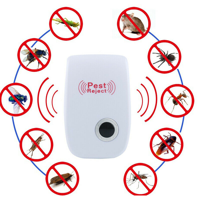 Ultrasonic Ant Mice Spider Mosquito Cockroach Insect Pest Repeller Electric DD