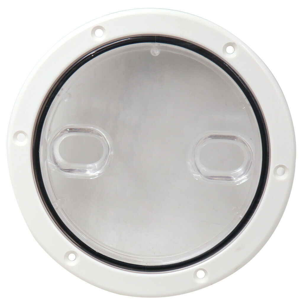 Marine Boat Twist Lock Deck Plate Inspection Hatch Access Cover White 6inch