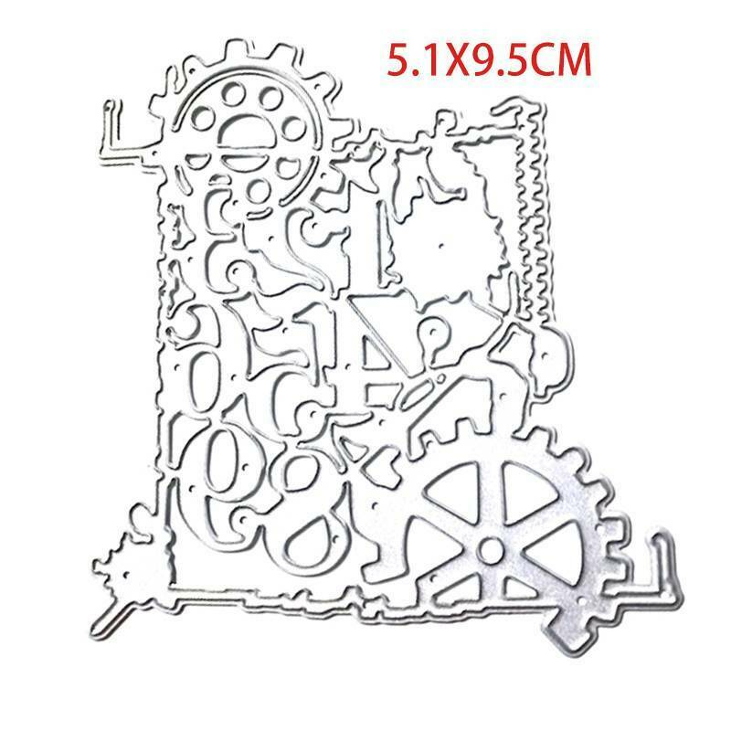 Gear numbers Cutting Dies Stencil DIY Scrapbooking Album Paper Card Embossing