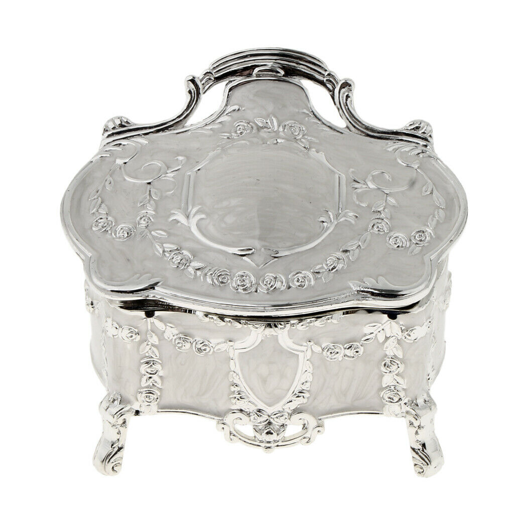 Princess Treasure Box Jewelry Box Princess Makeup Birthday M-9.1x6.7x7cm