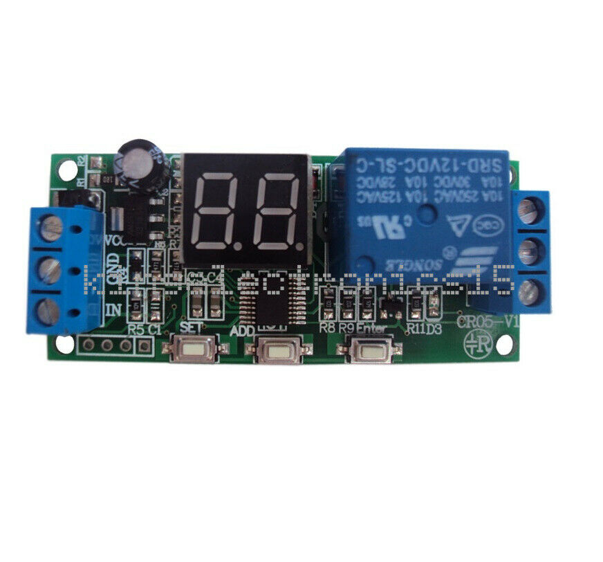 DC 12V Programmable Cycle Delay Turn on/off Timer Control Relay Switch Module W