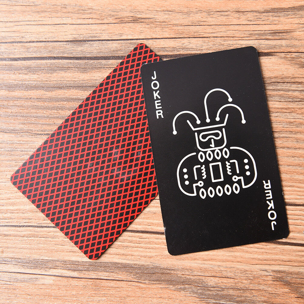 Black Fluorescen Poker Cards Night Luminous Playing Cards Board game  Nice US