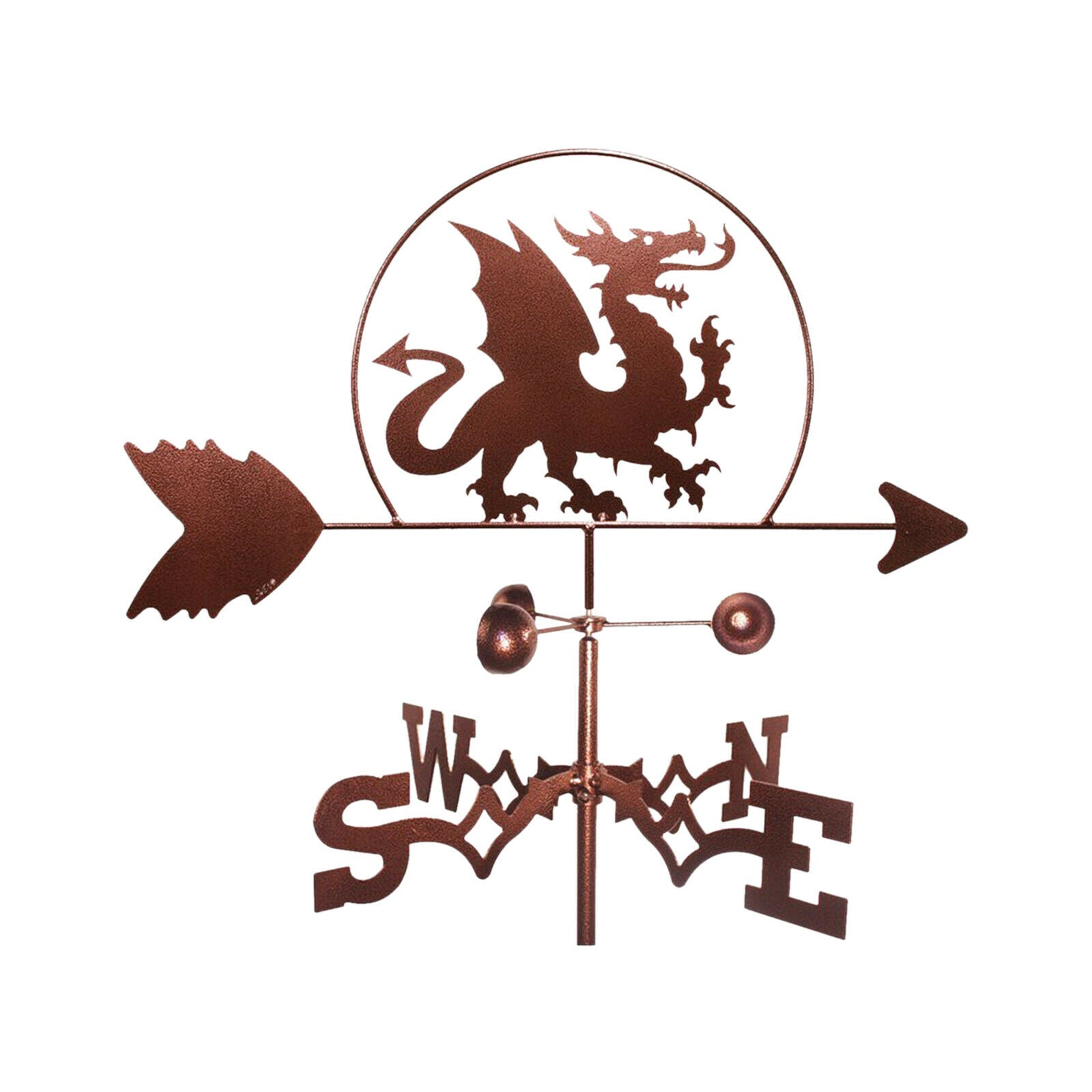 Dragon Shape Weathervane Weather Vane Scene Yard Garden Ornament 31inch Tall