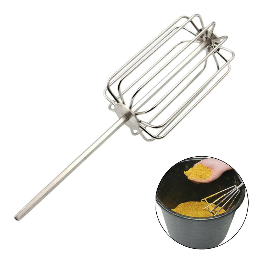 Sturdy Groundbait Mixer Carp Fishing Pellets Baits Crusher Whisk Angler