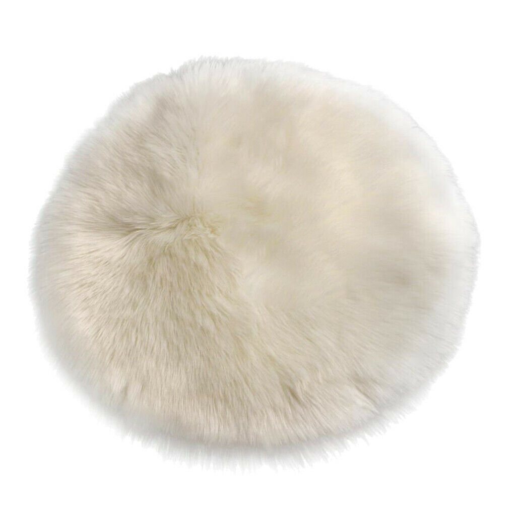 3Pieces Faux Sheepskin Sofa Cover Seat Pad Shaggy Area Rugs For Bedroom Floor