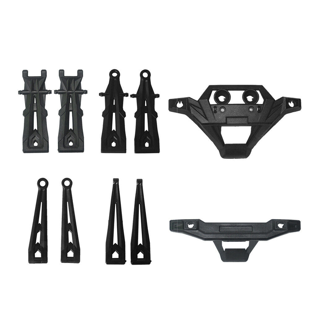 Lower Upper Arms Bumpers for 1/10 Xinlehong 9125 RC Car Upgrades Titanium