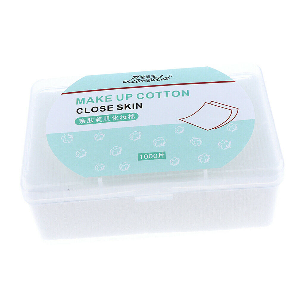 1000pcs Soft Thin Cotton Pads Nail Polish Remover Makeup Facial Cleaning Pad