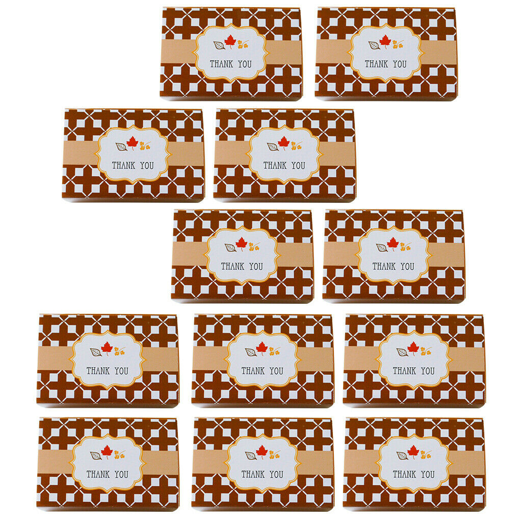 12Pcs Thank You Candy Gift Box Wedding Favor Boxes