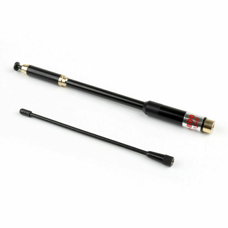 1xAL-800 High Gain Dual Band Extendable Antenna SMA-Male For Icom Yaesu Radio