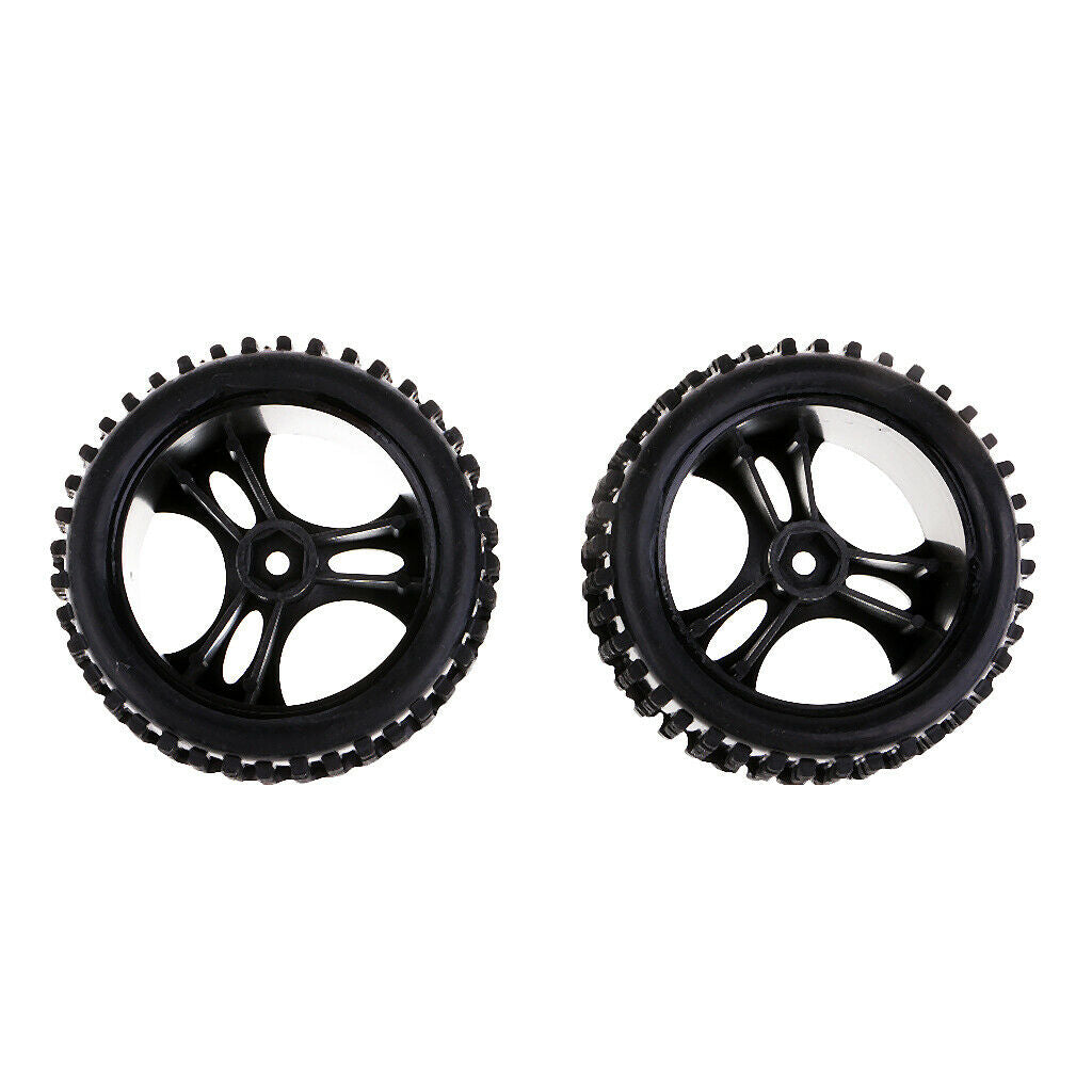 1/18 Scale RC Buggy Accessory Tire Tyre Wheel Rim 2P for WLtoys A959 A959-01