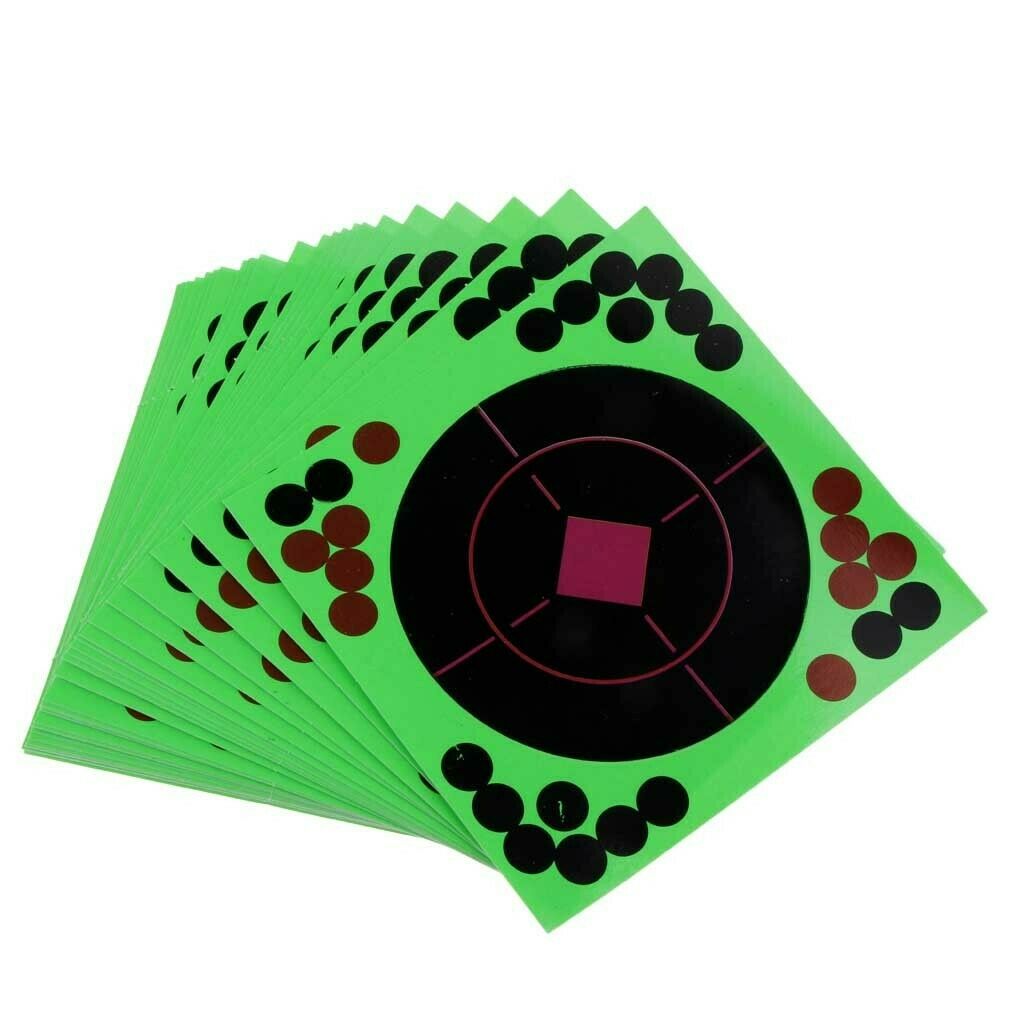 25pcs 4"  Stickers Adhesive Glow Shot for Shooting Training