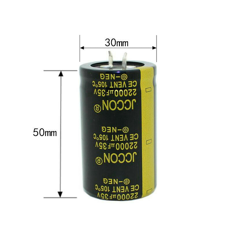 1pcs 35v22000uf Aluminum electrolytic capacitor Audio filter capacitor 30x50mm