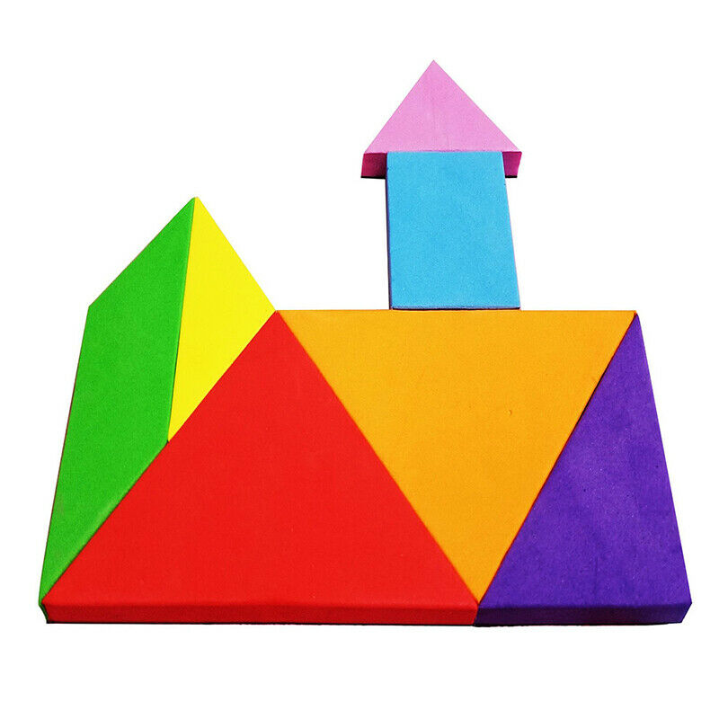 Magnetic Puzzle Tangram Game Learning Educational Drawing Board Games Wooden Tt