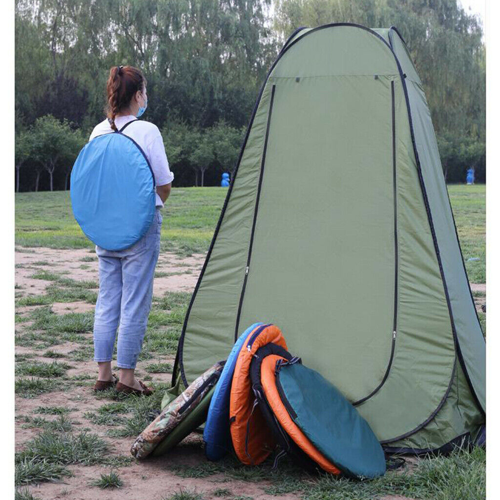 Portable Outdoor Camping Sun Shelter Camp Toilet Privacy Tent Army Green