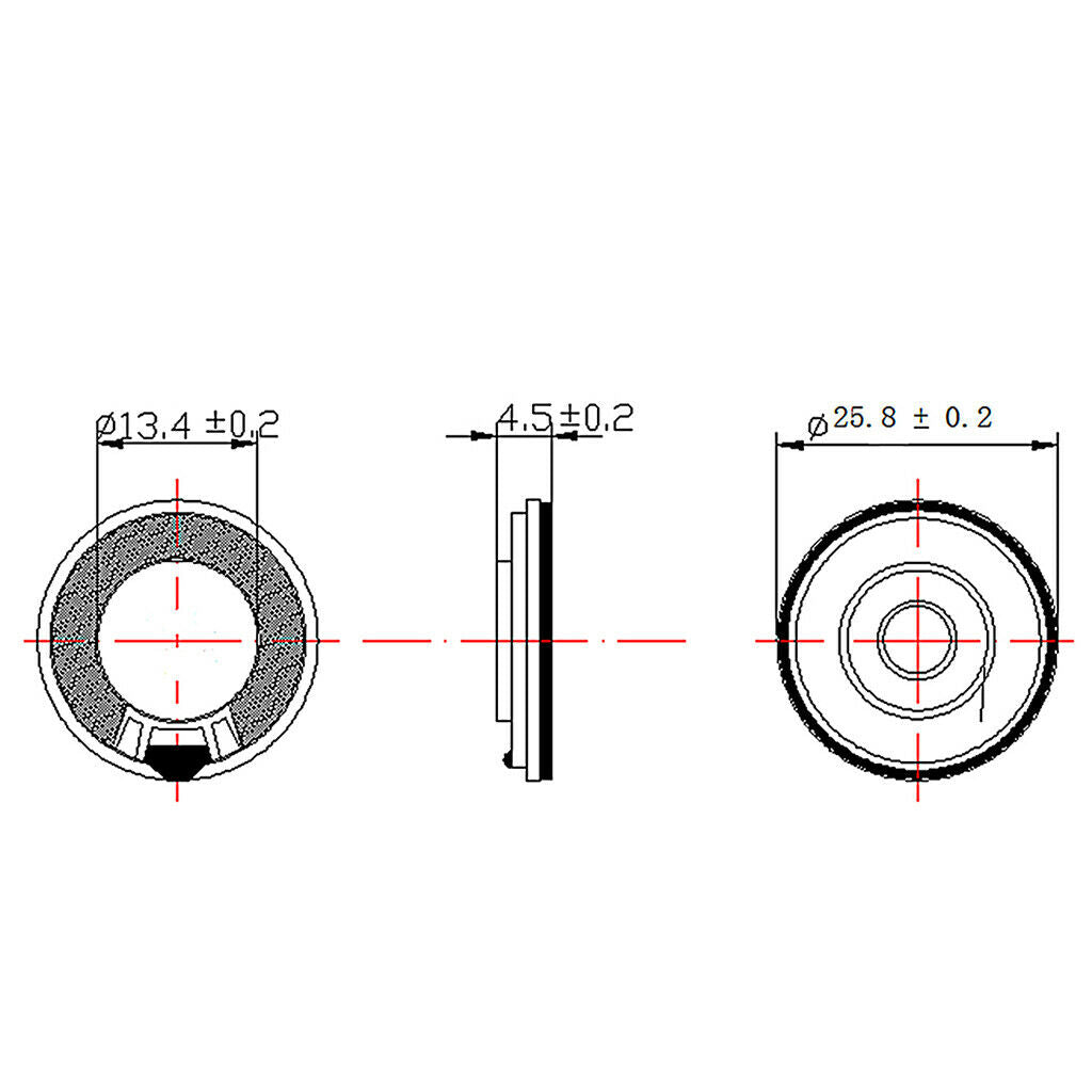 P26-8-1W DIY Accessories, Redon Do Ultra-thin Micro Speaker, 26 X 4.5 Mm, 8Î©,