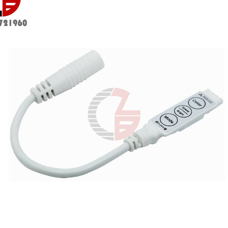 3 Key 12V Dimmer Control Mini LED Controller for RGB 5050 3528 LED Light Strip