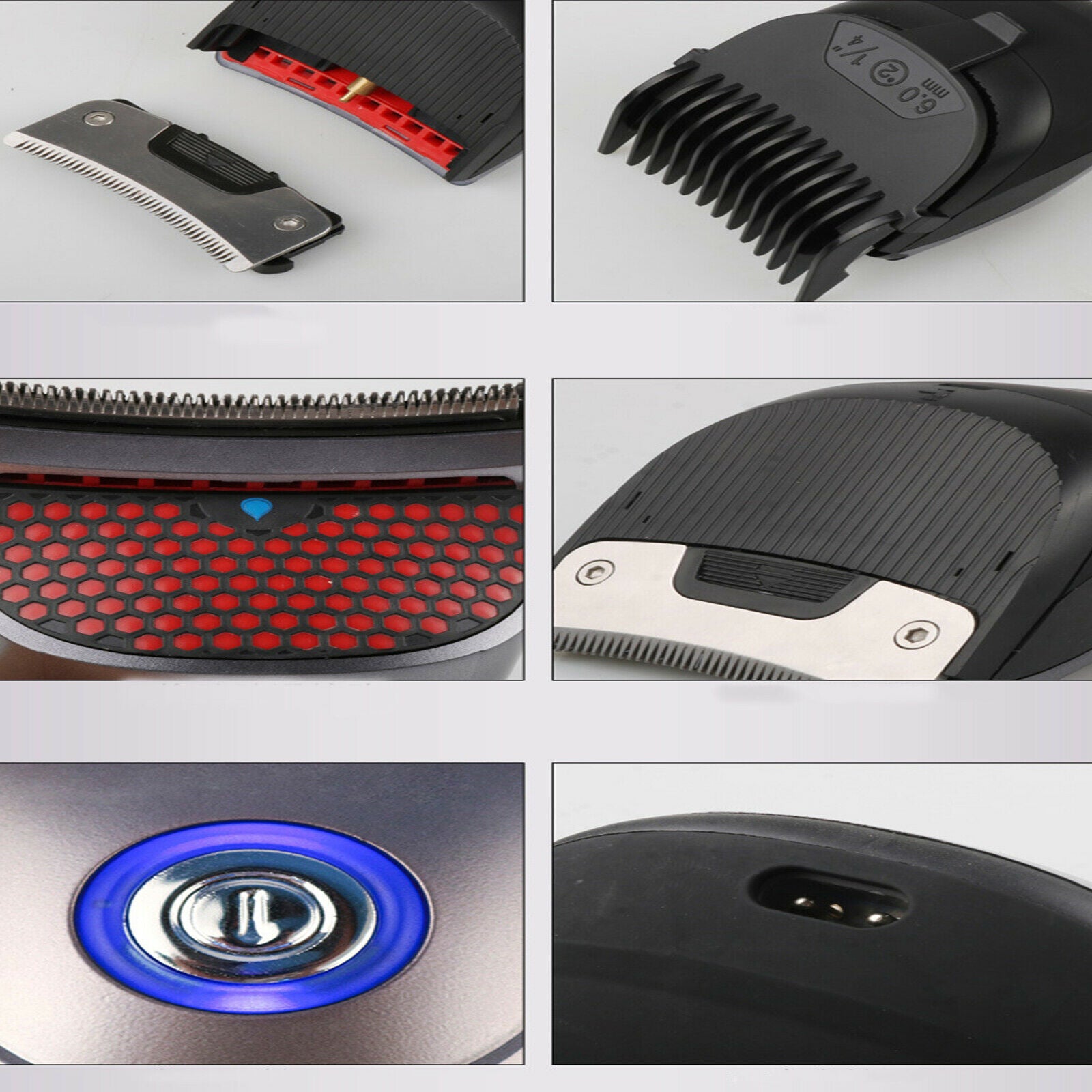Rechargeable Electric Hair Clipper Mini Cord Cordless Washable Cutting Trimmer