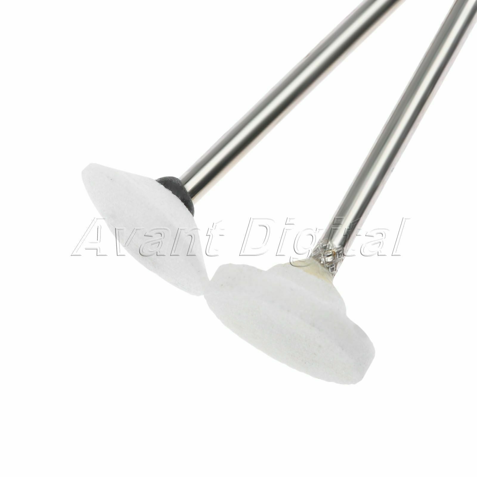 10pcs White Corundum Grinding Polishing Wheel Head Rotary Tool Metal Glass Stone