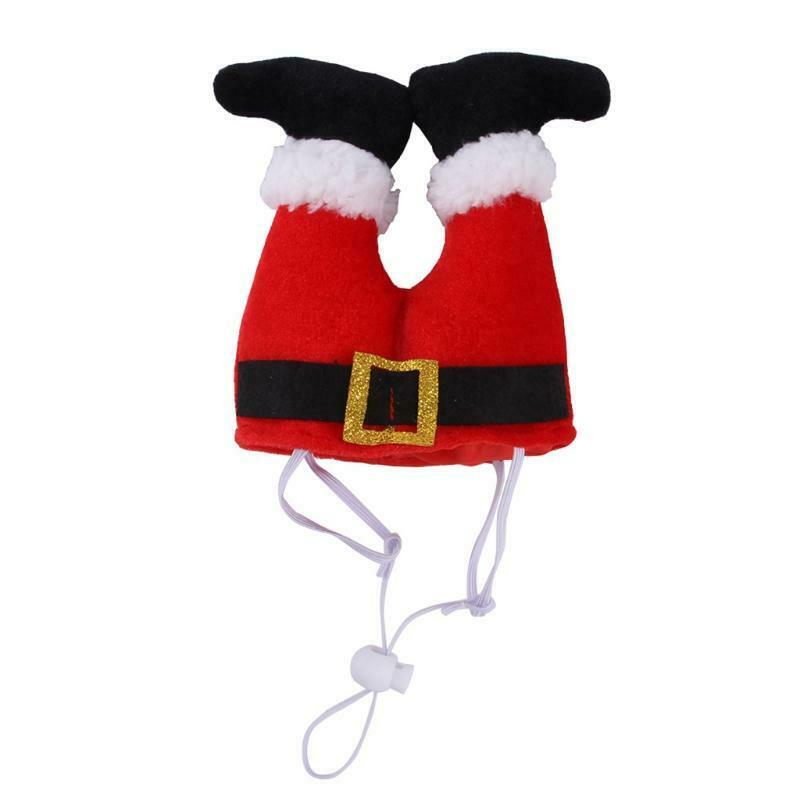 Cat Cap Santa Pants Christmas Headwear Soft Comfortable Novelty Pet Hat for Dogs