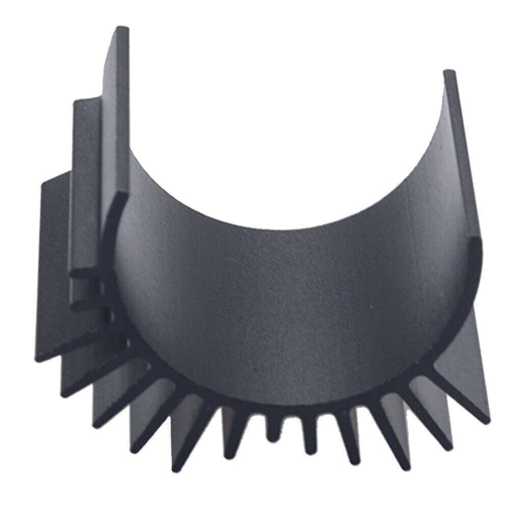Black Alloy Heat Sink Heatsink Cooling Fins for 1/10 Car 540 550 3650 Size