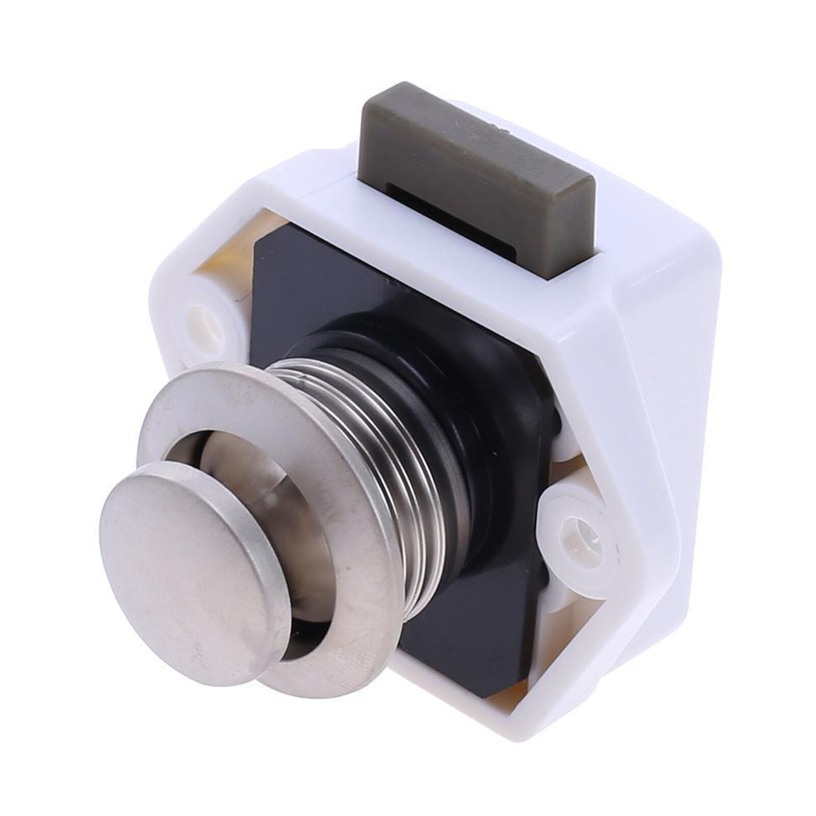 5X Mini Push Button Catch Lock Drawer Cupboard Door knob Camper Caravan Latch