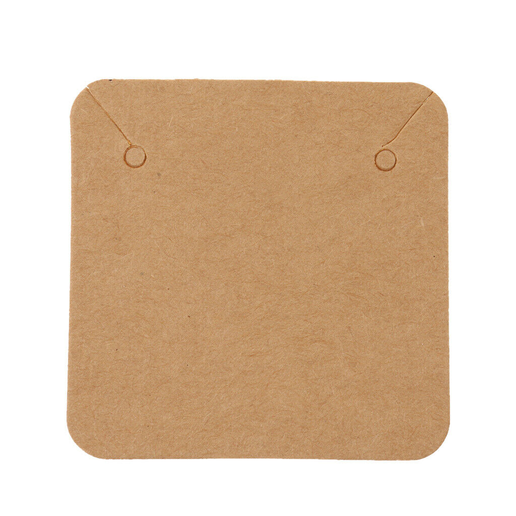 100pcs Jewelry Necklace Display Organizer Holder Package Hang Cards 5 x 5cm