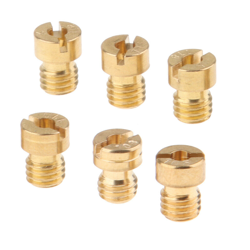 6 Piece Carburetor Main Jet Kit for Pwk 105.108.110.112.115.118