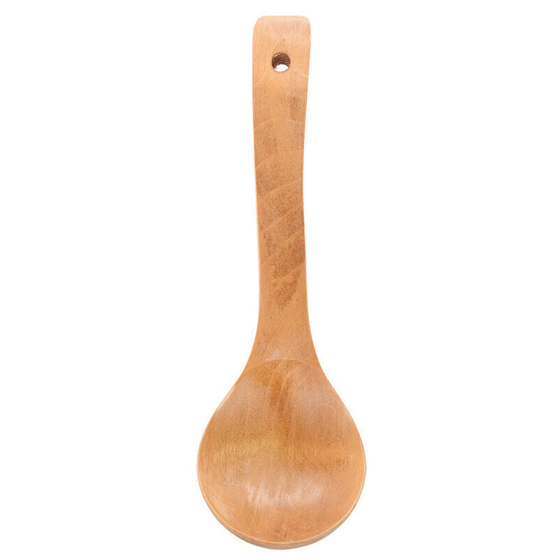 Kitchen Wooden Houseware Polished Rice Paddle Scoop Ladle G9L2L2