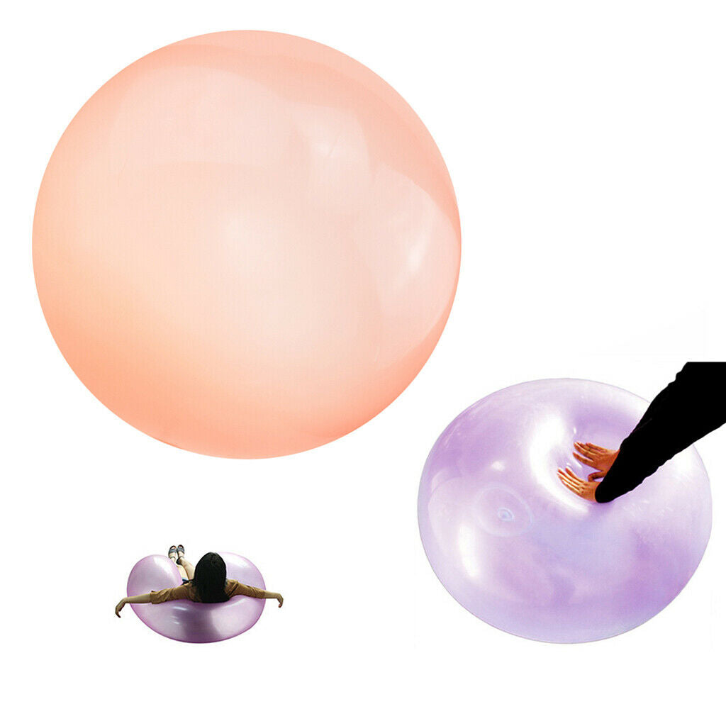 3pcs Bubble Ball Balloon Families Indoor Beach Pool Decor Game Toys Orange