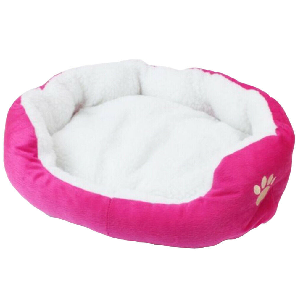 Warming Pad Dog Bed Cuddler with Removable Cover Small Size for Cats Dogs Rose