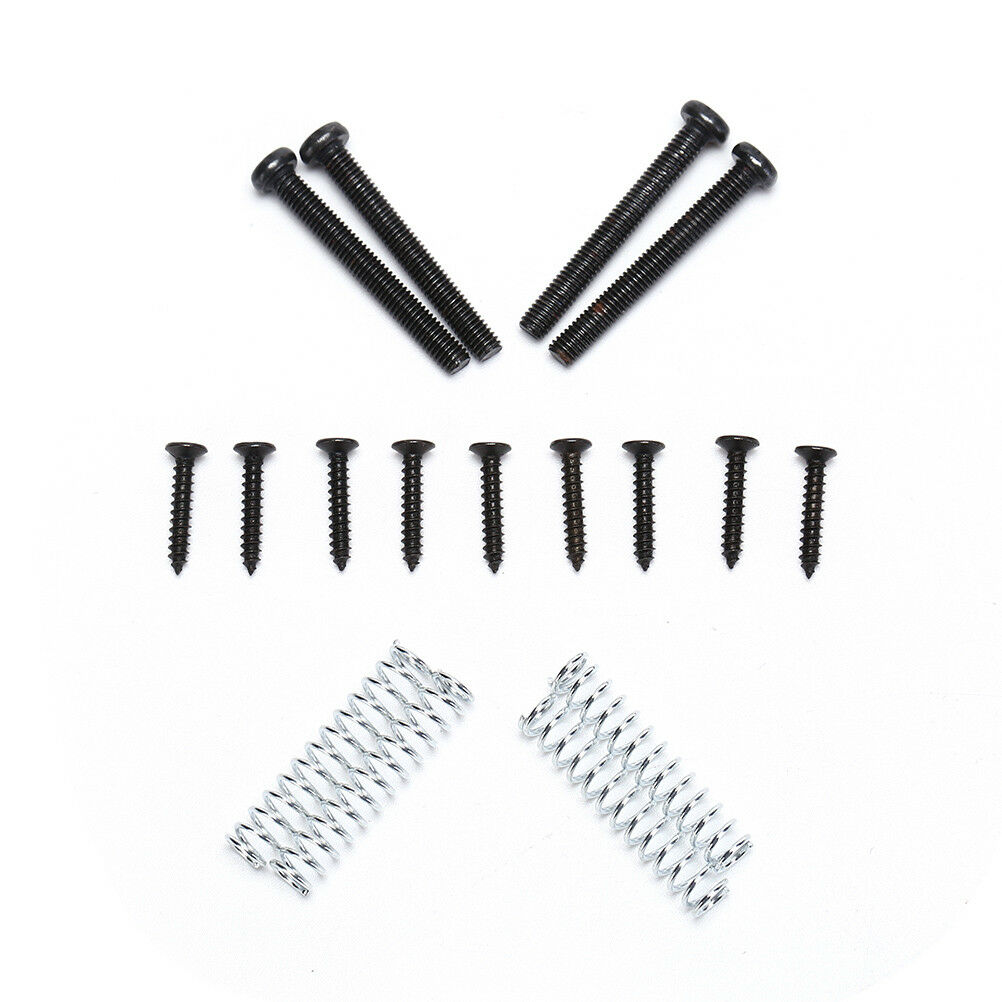 Guitar Humbucker Pickup Ring+Mounting Screws Set Kit Easy Install black colo Lt