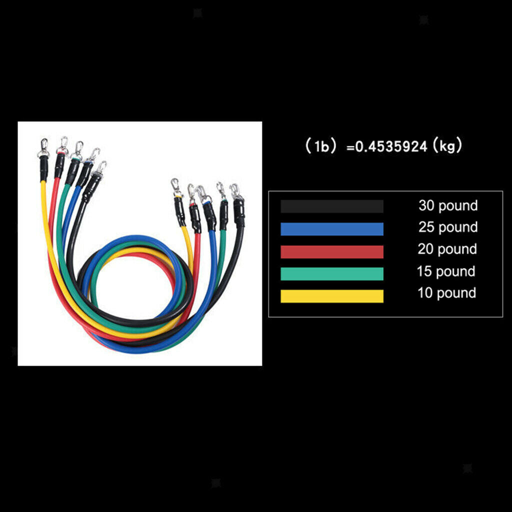 Resistance Bands Set 11pcs For Exercise In The Gym