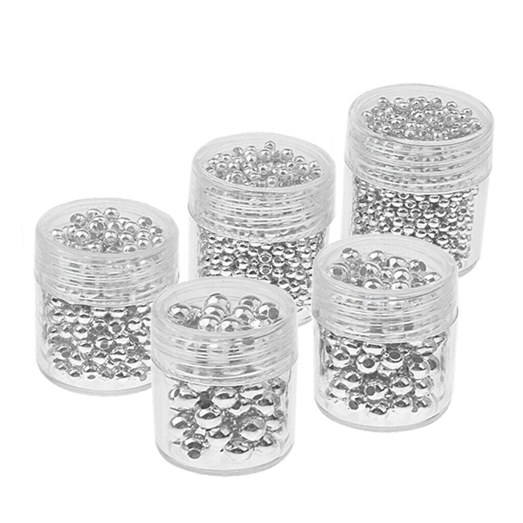 15 Bottles Bulk Size 2mm-5mm Rondelle Loose Spacer Beads DIY Findings Making