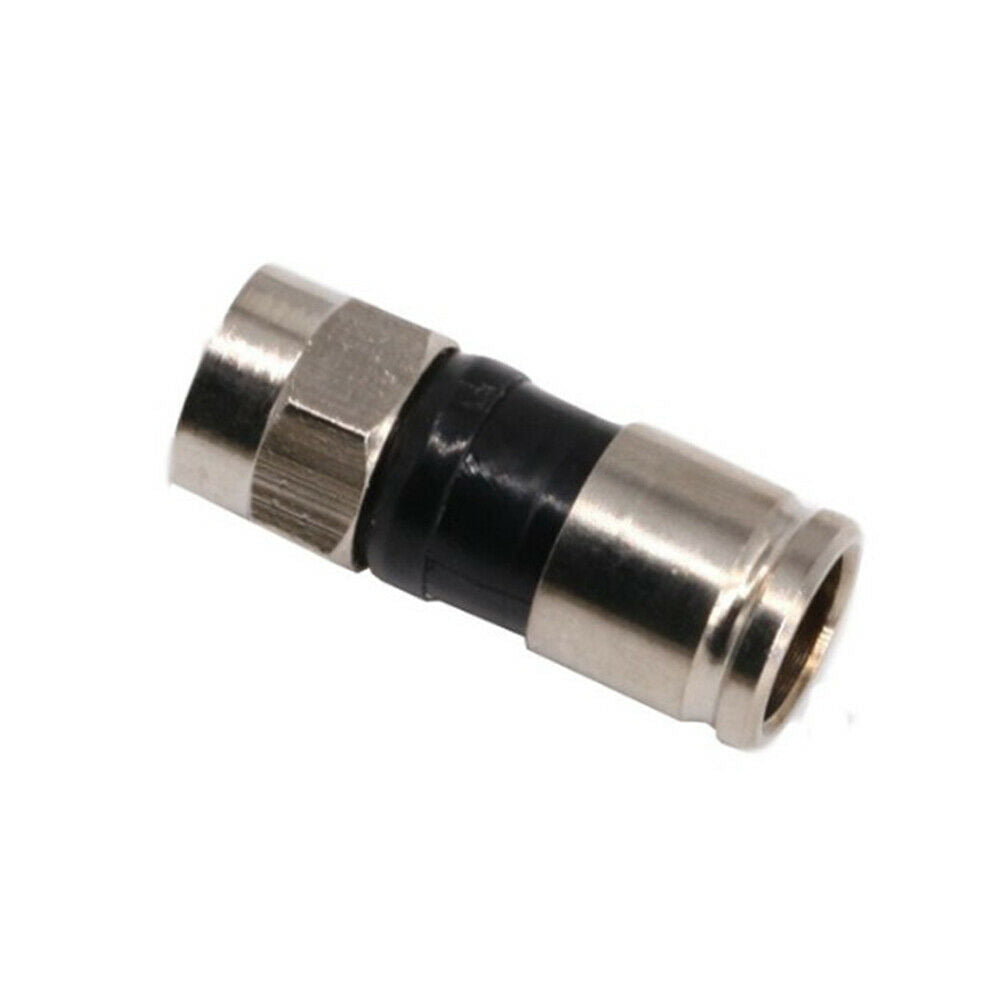10Pcs/Set  75-5 RG6 F Type Compression Snap Seal Plug Connector 28mm Length