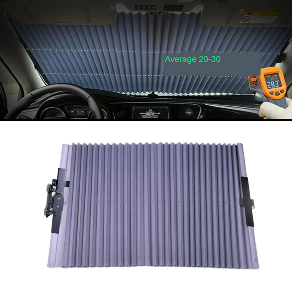 Auto Retractable Curtain Windshield Protect Your Kids Pets from UV Sun