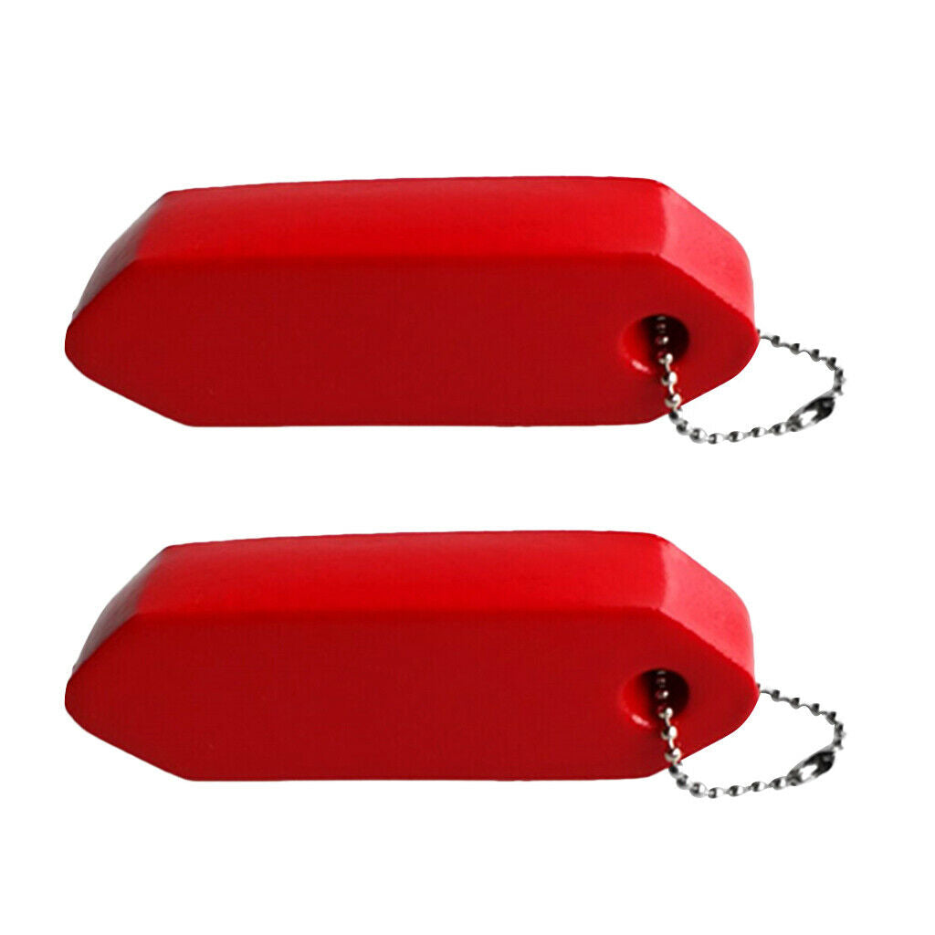 2Pcs Vinyl Coated Floating Key Chain Foam Buoyant Key Float with Ball Chain