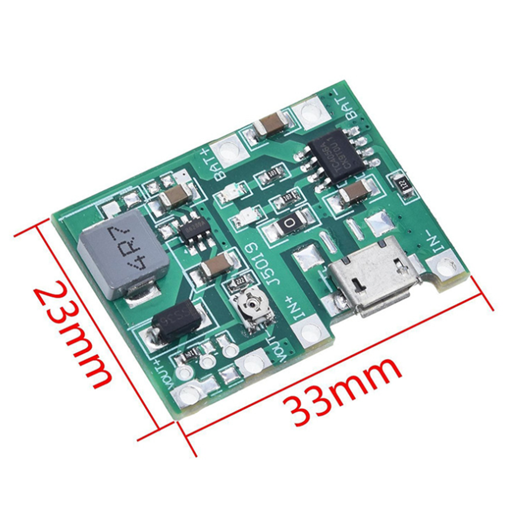 18650 3.7/4.2V Lithium Battery Charger Board DC-DC Step Up Boost Module