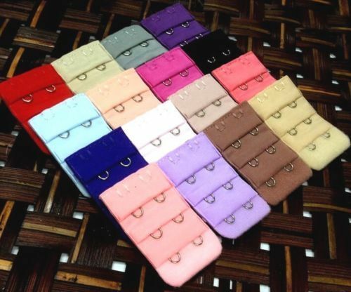 5PCS Women Ladys Bra Extender Strap Extension 2-Hooks Bra Sets Accessories - AU