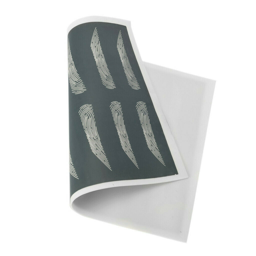 7 Pairs Eyebrow Tattoo Practice Train Skin Eye Brow Silicone Makeup Tool D