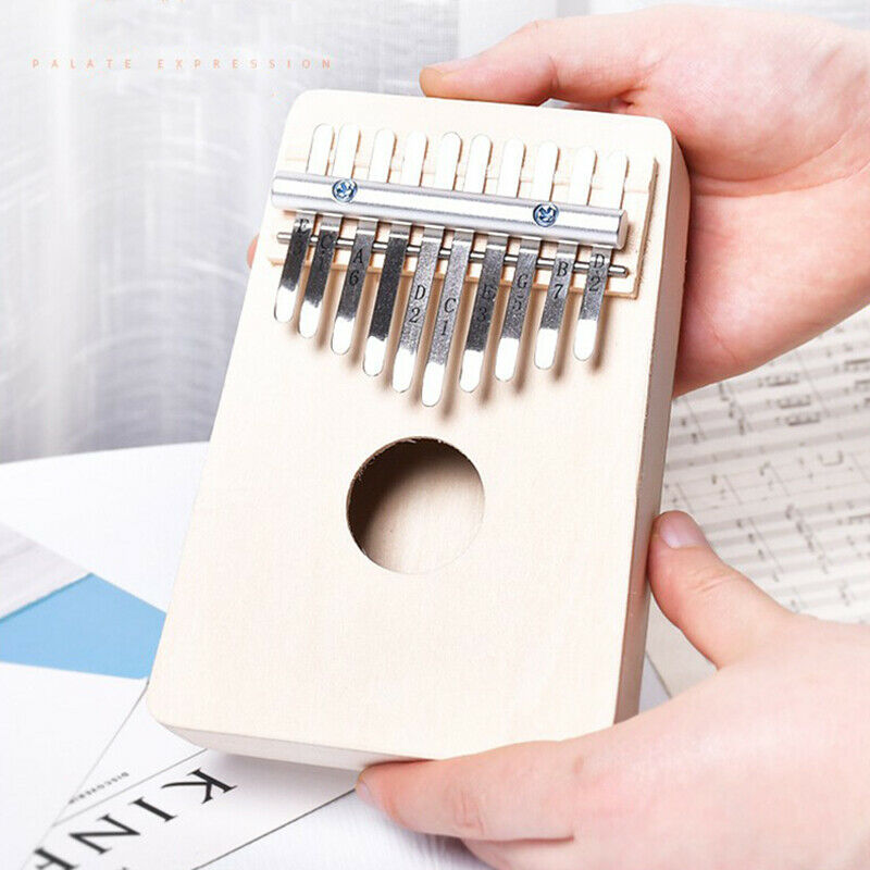 10 Keys Kalimba Wood Thumb Piano Gifts DIY Beginner Entry Portable InstrumeYUDD