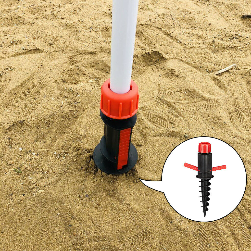 Parasol Ground Anchor Beach Umbrella Sand Holder Tent Support Spike Stand