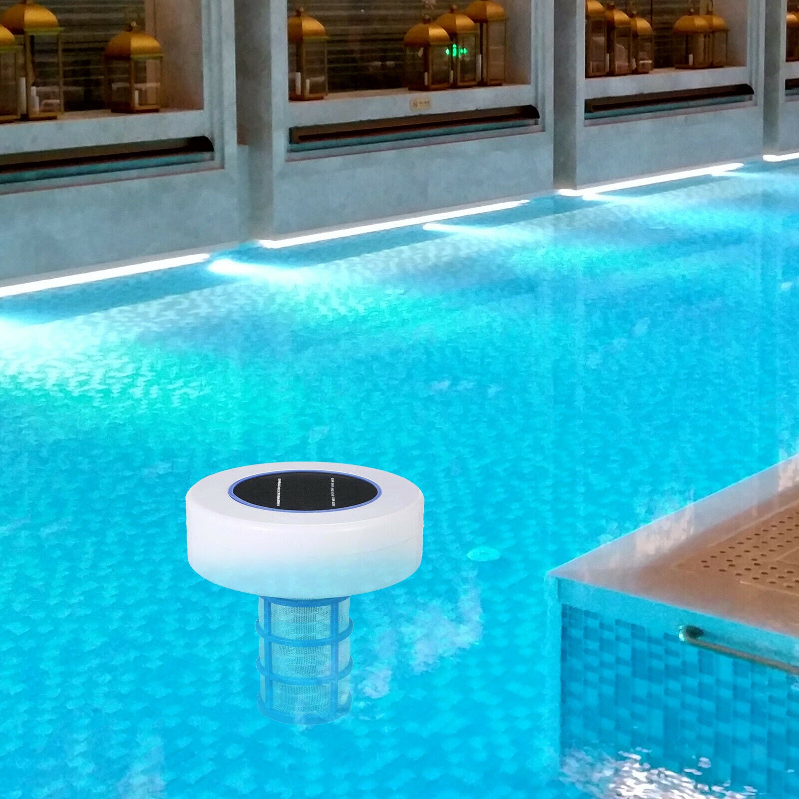 Outdoor Solar Pool Ionizer Purifier Reduce Chlorine Keeps Pool Cleaner
