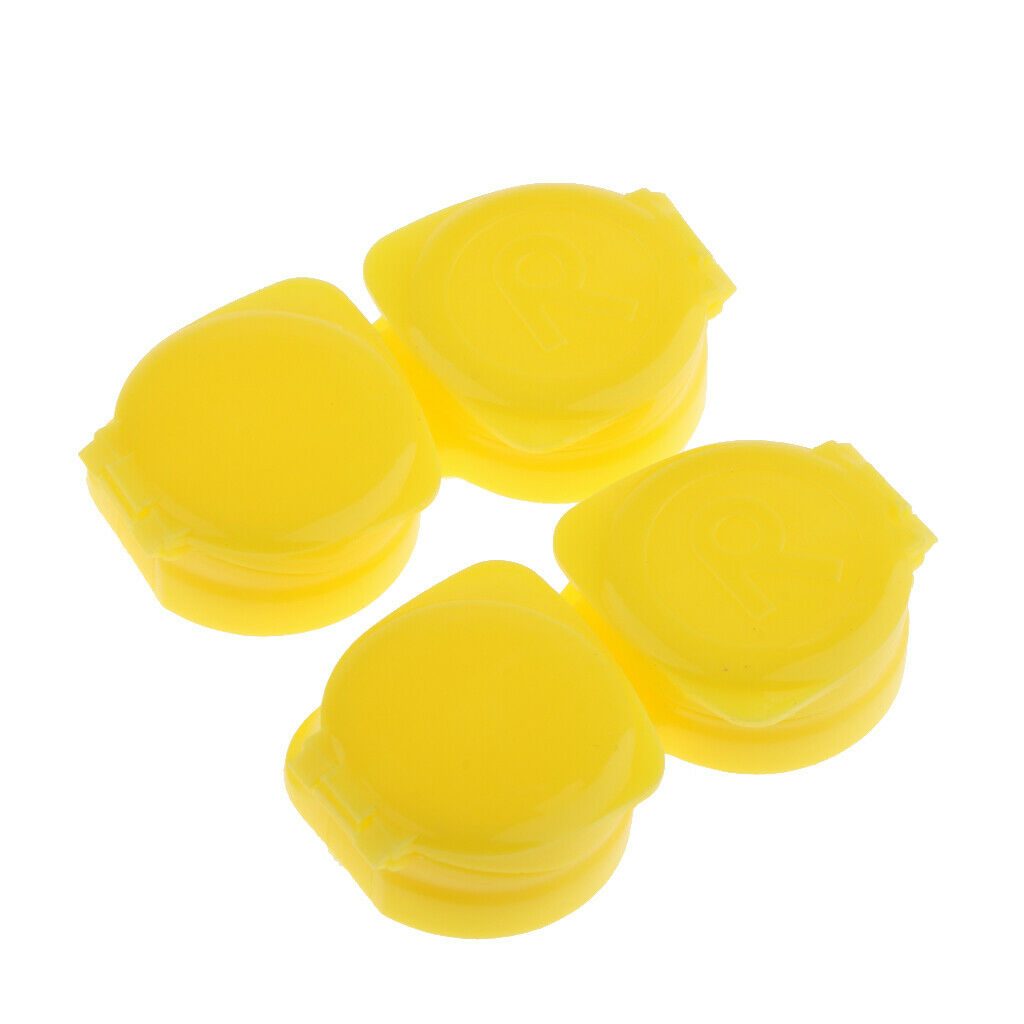 10 Pieces  Travel -top  Eyes Container Storage Cases - Yellow, as described