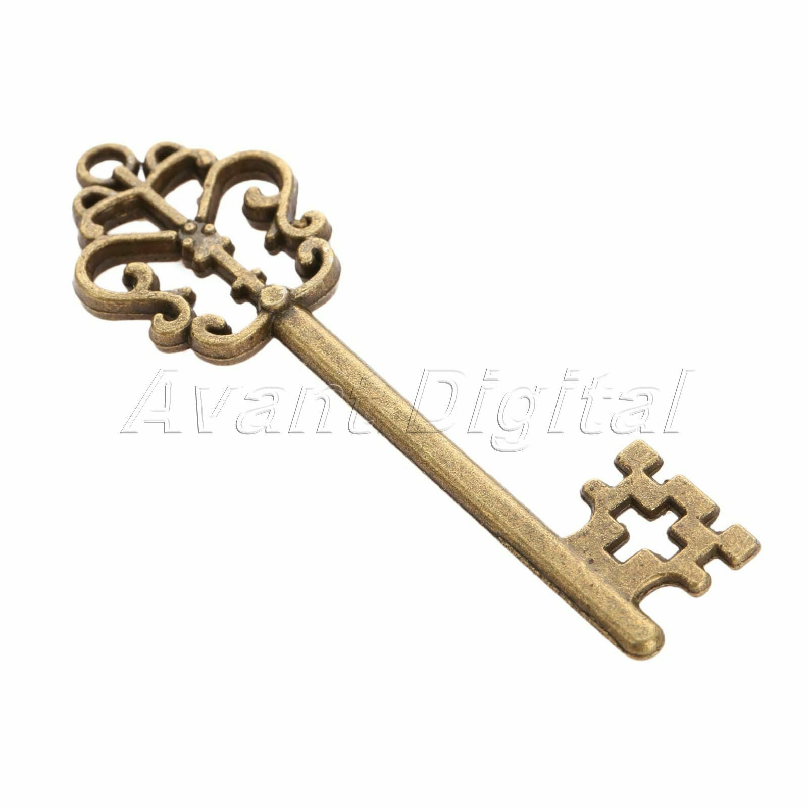 Stylish Skeleton Key Charms Pendant Findings Wedding Gift Jewelry Making 57*17mm