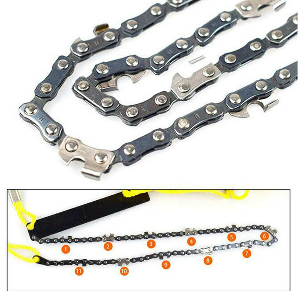 Hand Chain Saw High Limb Tree Branch Portable Cutting Tool 24 Inch Folding
