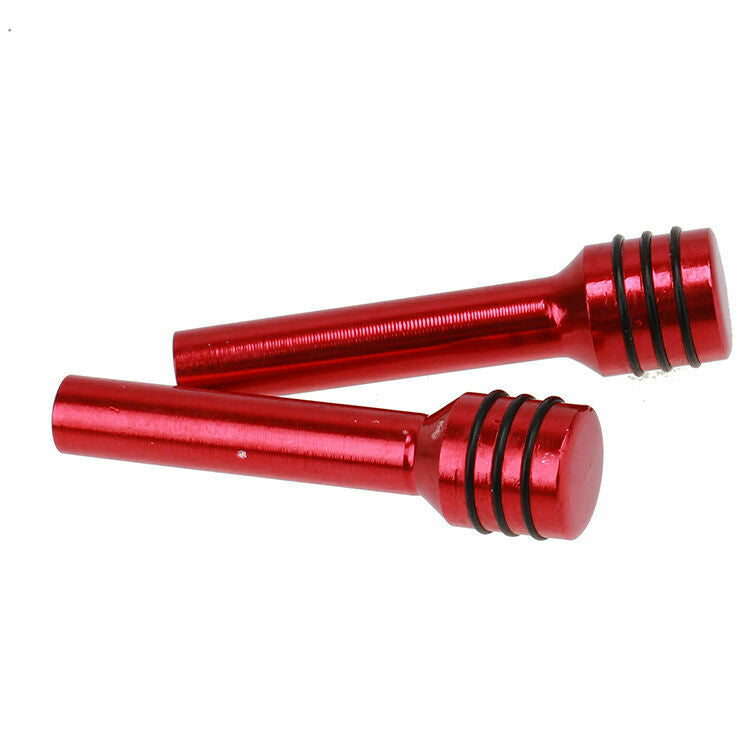 2PCS Universal Red Alloy Car Interior Door Lock Lock Knob Cover Pull Pin Fit VW