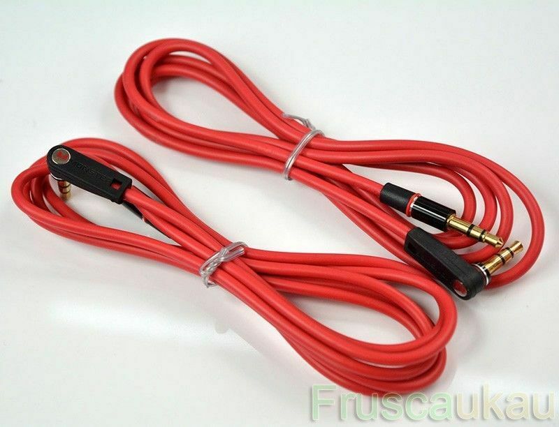 3.5mm Audio AUX BEATS STUDIO SOLO PRO Replacement Red Jack Cable Cord Lead