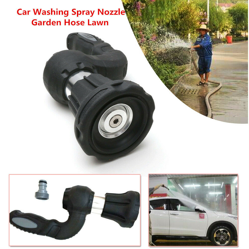 Water Power Blaster Car Washing Spray Nozzle Garden Hose Lawn 5 Spray Settings